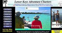 Desktop Screenshot of lowerkeysadventurecharters.com